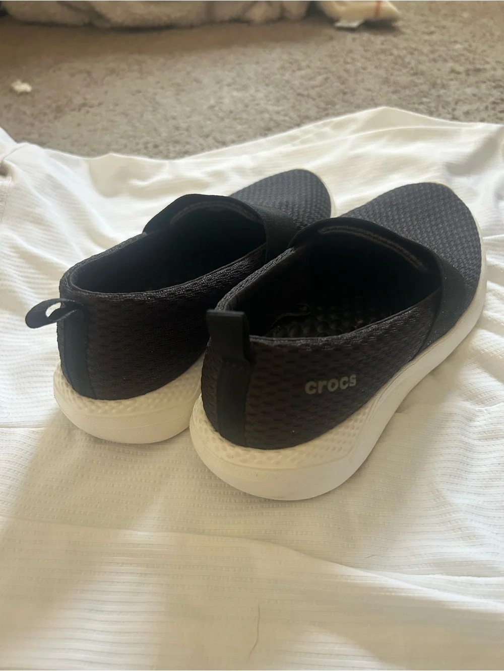 Crocs LiteRide Slip-On Sneakers - Women’s Size 6 Black